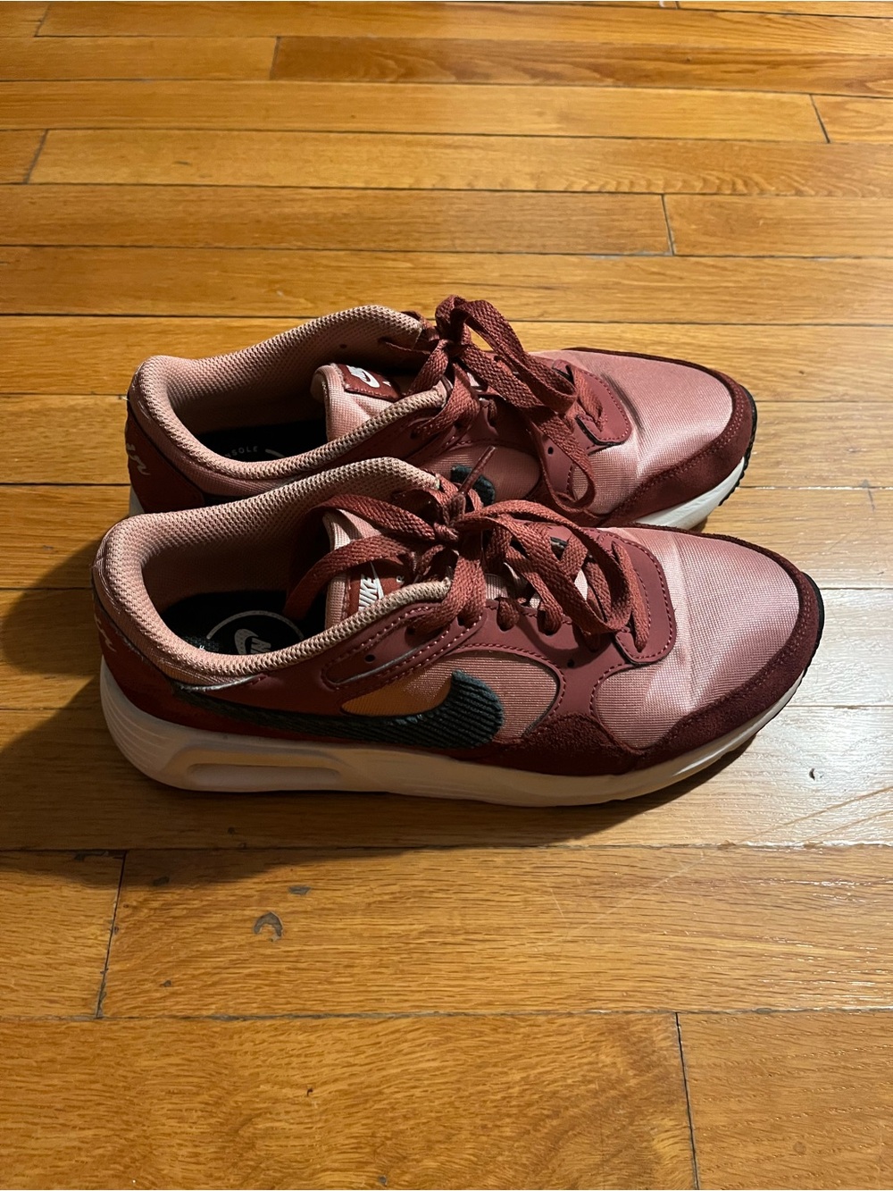 Nike Women's Maroon and Blush AirMax